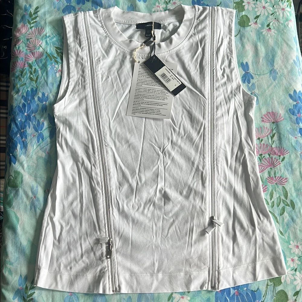 Diesel Garth Tank Top - S Zipper Accents